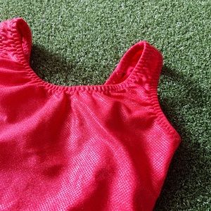 Red Gymnastics Leotard